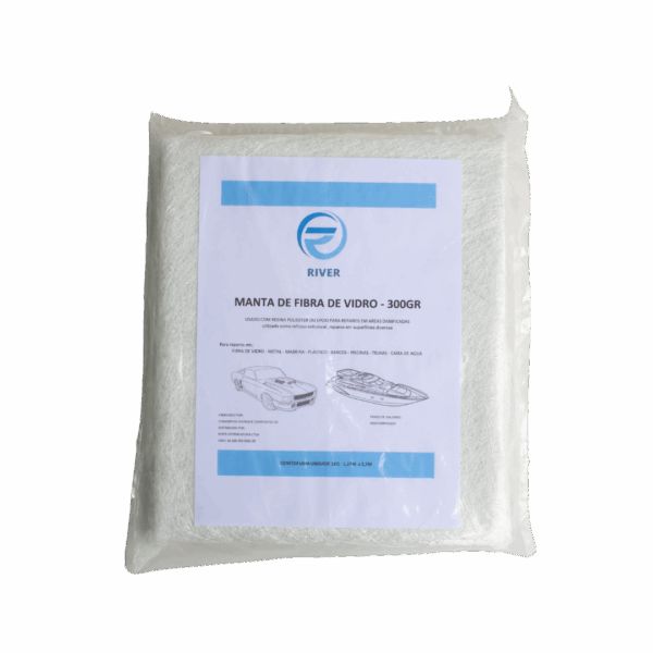 4kg Manta Fibra De Vidro 300gr/m2