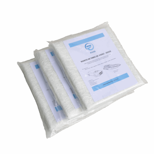 Manta Fibra De Vidro 300gr 3kg + Resina Poliéster 5 Kg